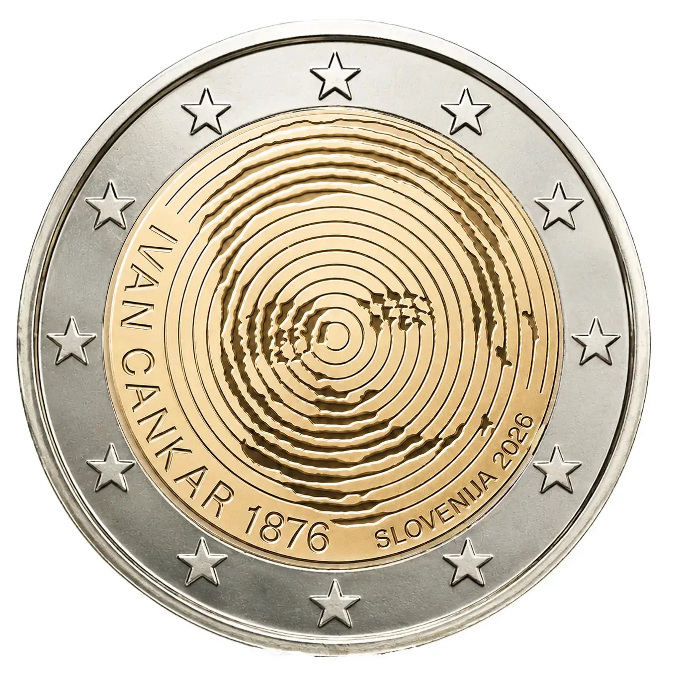 2 Euro Slovénie 2026 - 150 Ans de Ivan Cankar
