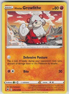 Hisuian Growlithe 070/189 Astral Radiance Common