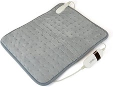 STAYWARM Elektrische Wärmetherapie Pad 35x45cm Rücken & Nacken Schmerzlinderung Grau