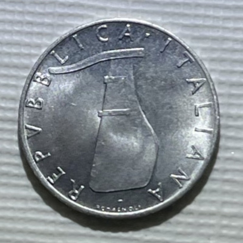 1954-R Italy 5 Lire - High Grade! Beautiful!