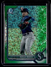 2022 Bowman  Noelvi Marte Chrome Prospects Green Mini-Diamond Refractors /99
