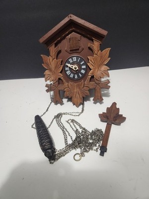 Vintage Hubert Herr Cuckoo Clock/ Triberg Germany For PartsAS-IS UNTESTED 