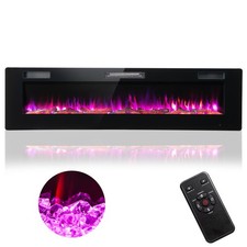 68 Ultra-Thin Electric Fireplace Recessed Wal...
