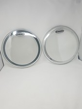 INCLUDES X2 - Evans EC2 Drumhead 14" Clear AND Evans EC Resonant Drumhead 14"