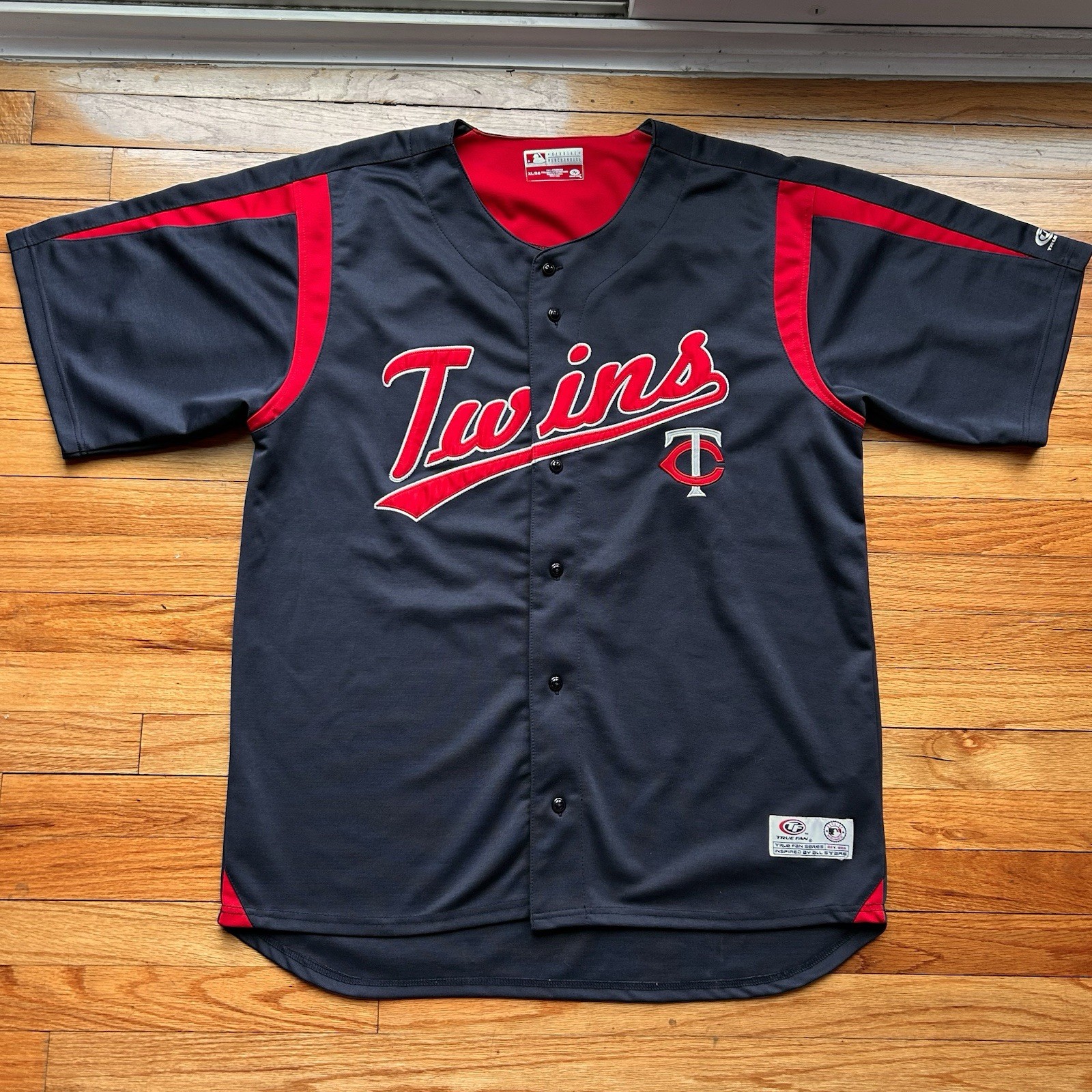vintage y2k minnesota twins mlb men’s XL baseball jersey