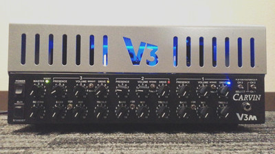 Carvin V3M 3-Channel All Tube Amp Head Guitar Amplifier w/Foot Controller Tested
