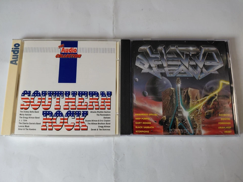 2 X CD AUDIO / STEREOPLAY Southern Rock + Hard & Heavy Paket,1990/91,ungespielt!