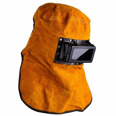 Klarglas Lederhaube Schweißhelm Maske Augen Gesichtsschutz Ausrüstung