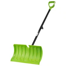 21 In. Blade, 35 In. Handle, Snow Pusher Shovel