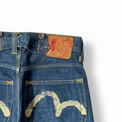 EVISU Ebisu Back Cinch Denim Pants 21111 44L1902 | eBay