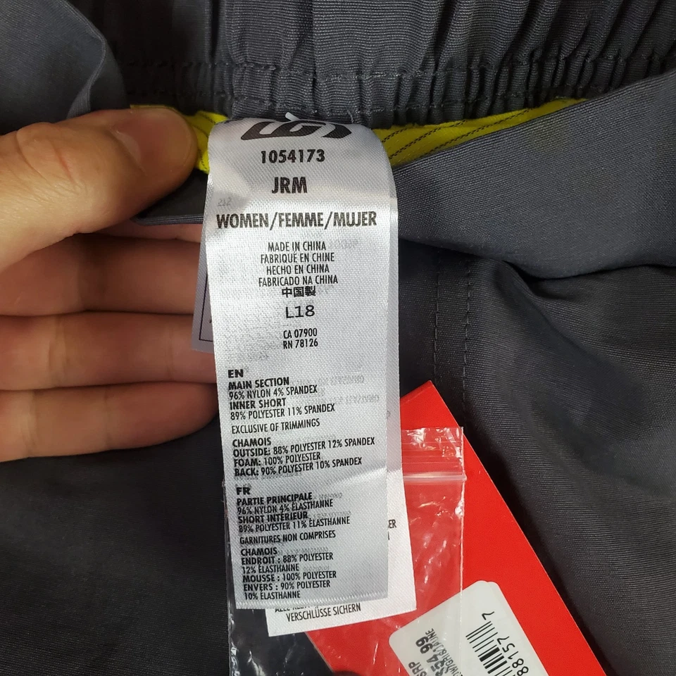 Louis Garneau Range 2 Cycling Athletic Shorts Boys Medium J Gray NEW - Image 3 of 4