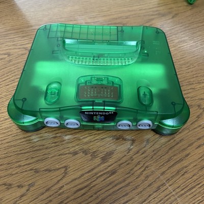 Nintendo 64 Funtastic Jungle Green System Console Complete CIB W