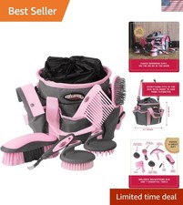Weaver Equine Horse Grooming Kit: 7-Piece Essentials with Organizer Tote