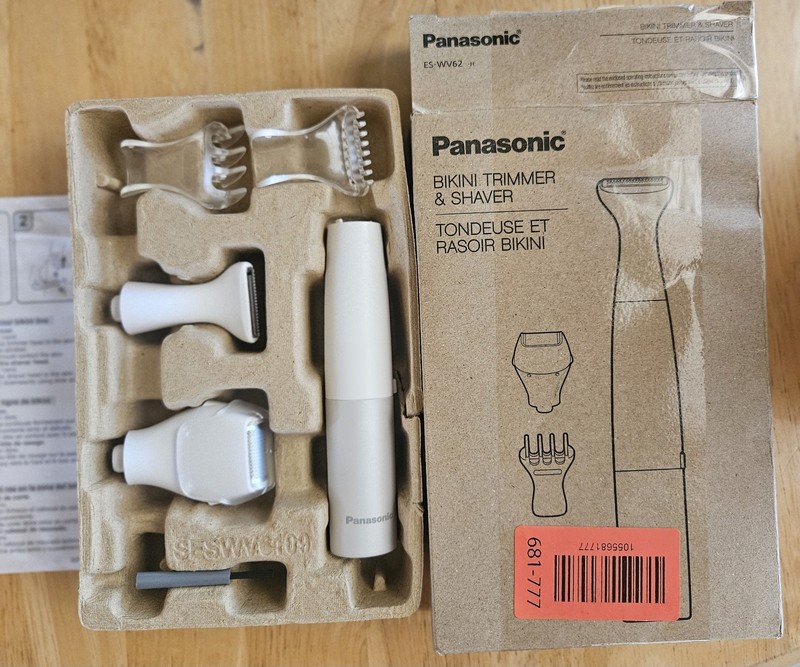 Panasonic Women Bikini Trimmer & Shaver, Wet/Dry, Electric Razor NIB