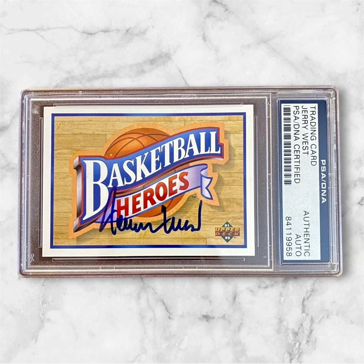 Jerry West Basketball Autographed Sports Trading Cards
