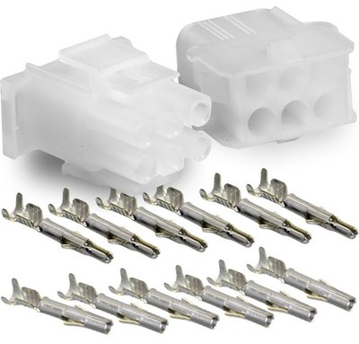 Molex -1 Complete Set - (6 Circuit) w/14-20 AWG, Wire Connector - 2.13mm D, L...