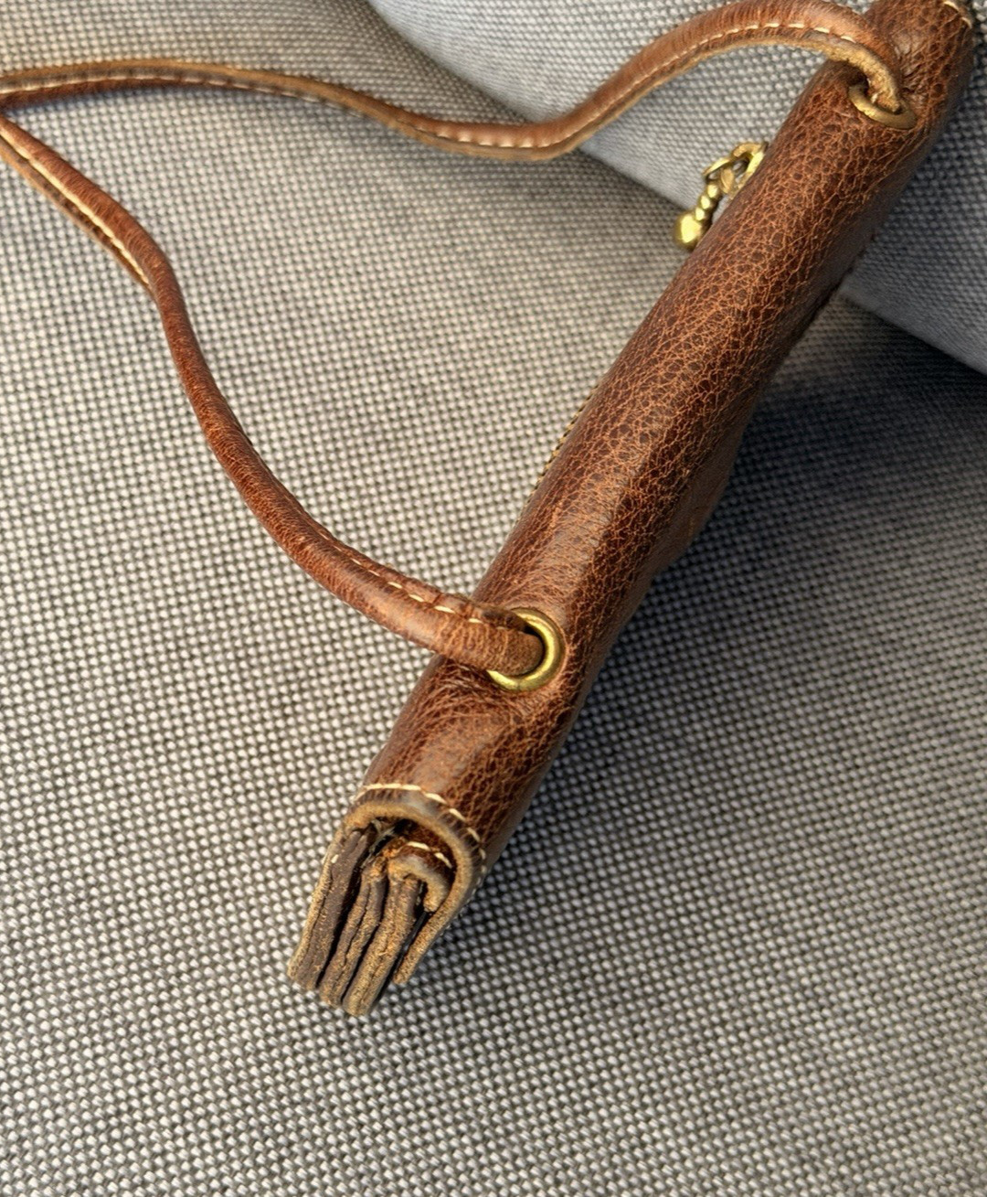 RARE Vintage Roots Mini Leather Crossbody Bag Purse image 10