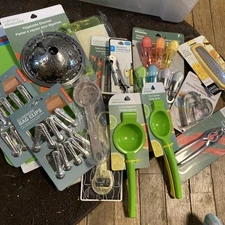 Kitchen Bundle Random Lot Bag Clips Citrus Squeezer Corkscrew Bottle Opener Etc