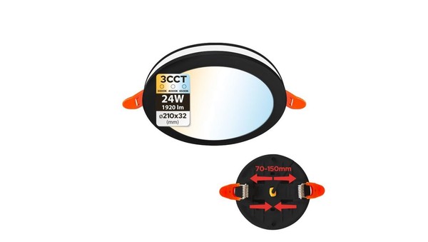 8683684236365 Oprawa Podtynkowa Downlight Led, 24W, 1920Lm, IP20, 3CCT, OkrąGłA,-image