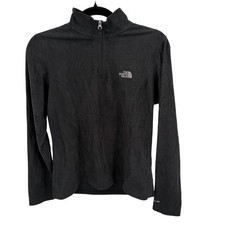 The North Face Women's M TKA 100 Glacier 1/4 Zip Pullover Black Fleece