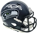 Sam Darnold Signed Seattle Seahawks Blue Speed Mini Helmet Beckett Witness