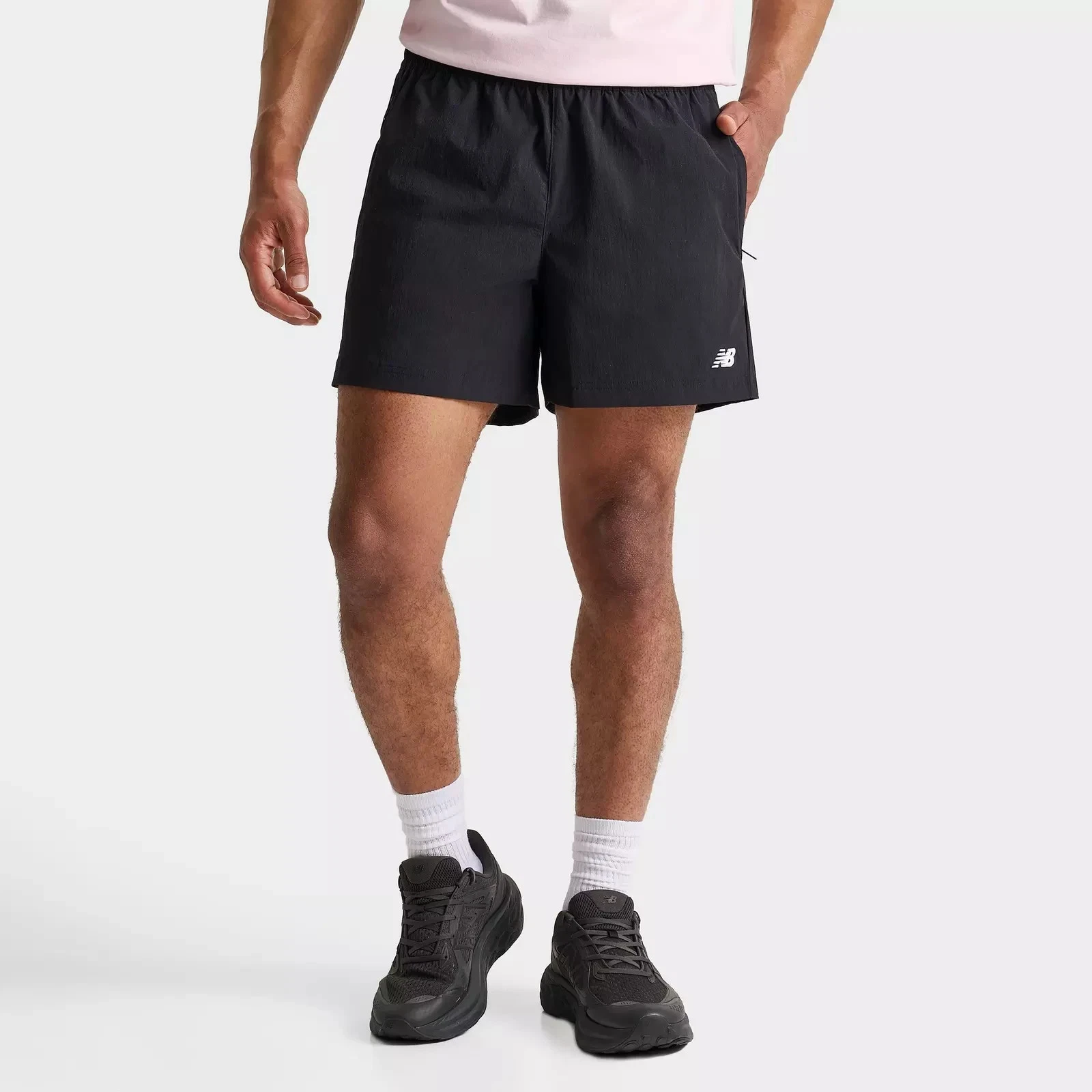 New Balance Athletics 5 inch Mens Woven Shorts Black Medium NWT $60
Opens in a new window or tab