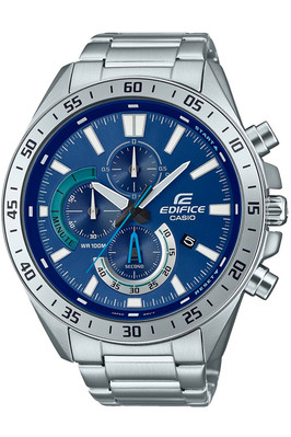 CASIO Watch - EFV-620D-2AVUEF for Male Blue in Stainless Steel