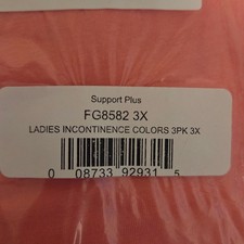 3 Pack Women's Incontinence Underwear Washable Reusable 20 oz, Size 3XL