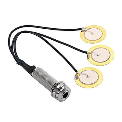 6,35 Mm Tonabnehmer Piezo 3 Wandler Für Gitarre, Violine, Ukulele,
