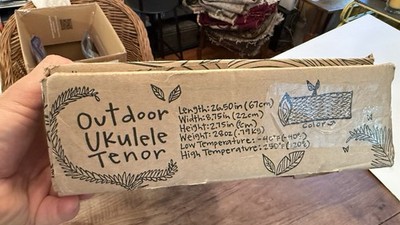 OUTDOOR UKULELE, IN BOX, MINTISH CONDITION W STRAP 