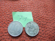 10 DDR OST PFENNIG GL&Uuml;CKSPFENNIG GEBURTSTAG 1971