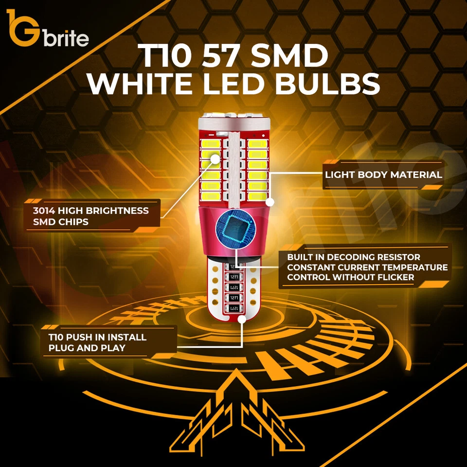 4X BOMBILLAS LED CANBUS XENÓN BLANCO OJO DE ÁNGEL BMW E60 W5W T10 501 LUZ DE ESTACIONAMIENTO Foto 3 de 4