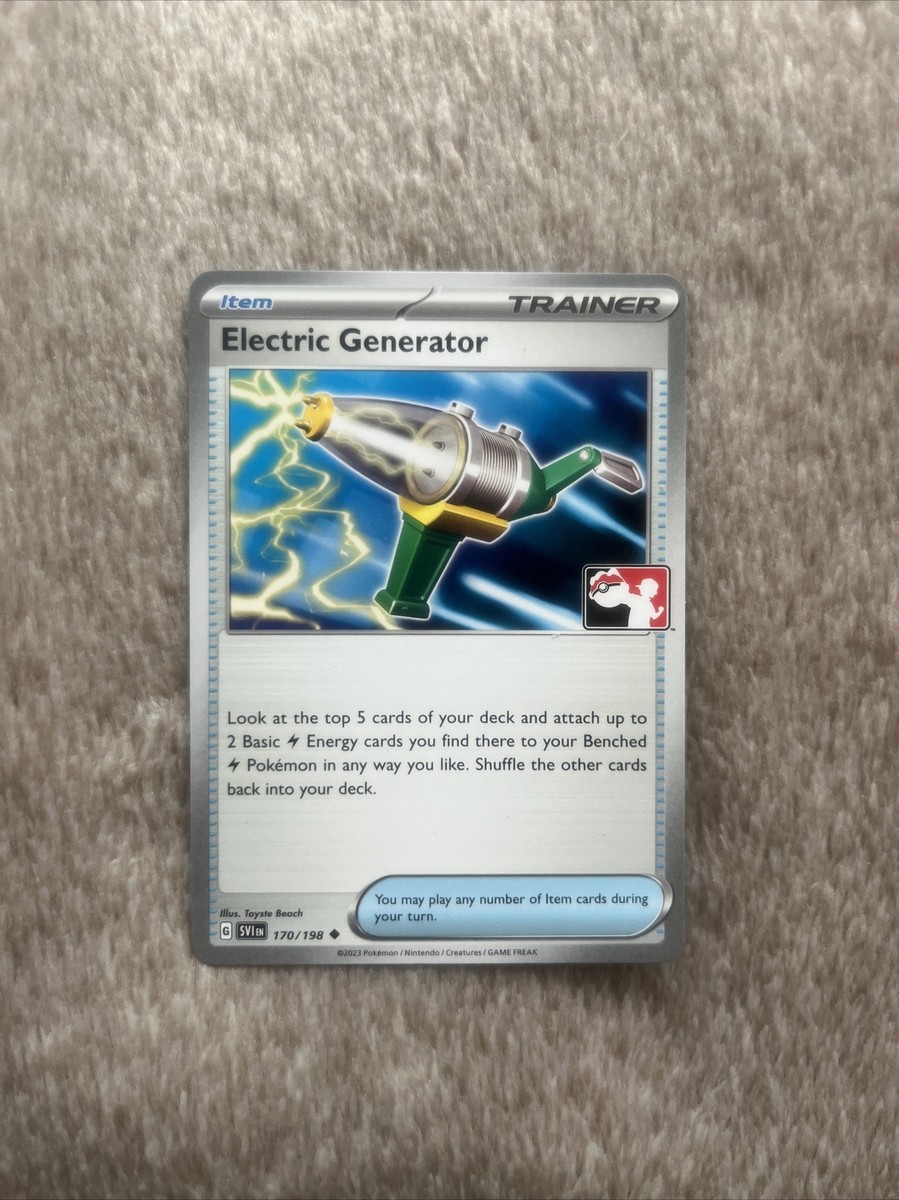 pokemon card pack generator Electric Generator Prize Pack Promo Pokemon Card 170/198