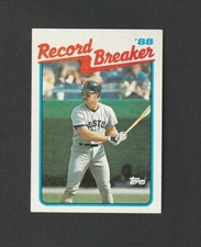 1989 Topps Wade Boggs Record Breaker #2 Boston Red Sox