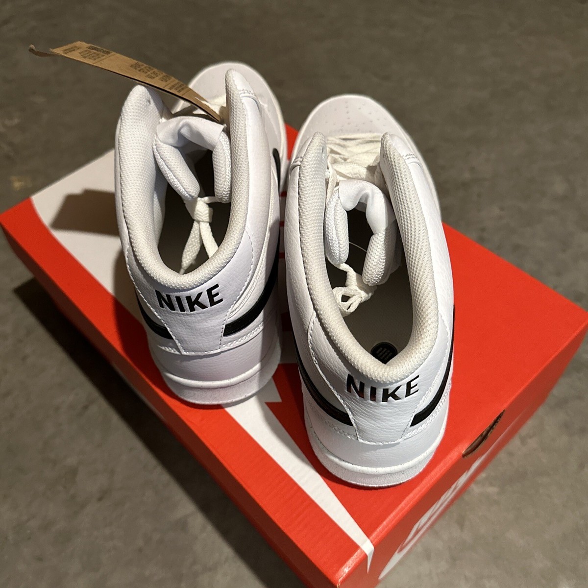 New Nike Court Vision Mid NN White/Black Basketball Men
