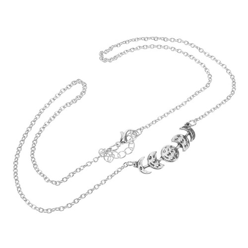 Lunar Eclipse Pendant Necklace Miss Clavicle Jewelry - Picture 4 of 12