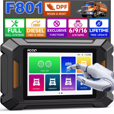 FCAR Diesel Heavy Duty Truck HD OBD Scanner All System DPF Regen Diagnostic Tool