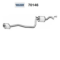 Zentraler SchalldäMpfer Ford Fiesta III 1.4 Walker FüR 1460247