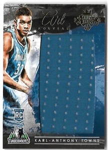 KARL-ANTHONY TOWNS 2015 PANINI COURT KINGS ROOKIE JERSEY CARD #85/299!
