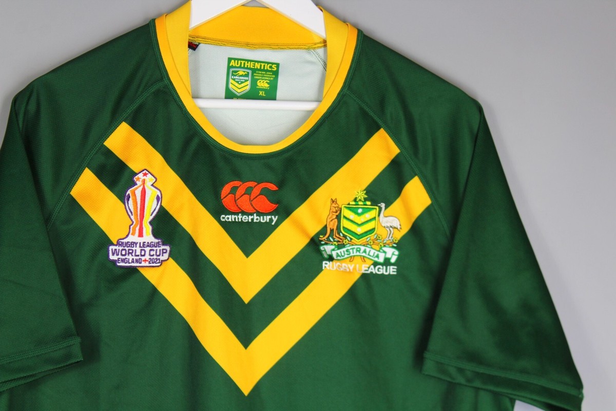 AUSTRALIA KANGAROOS RUGBY LEAGUE NRL WORLD CUP 2021 SHIRT JERSEY