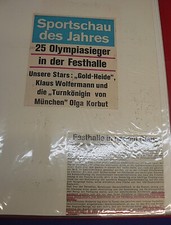 OLYMPIA 1972 auf dem "SPORTPRESSEFEST" FRANKFURT / M., Festhalle, 30 orig. FOTOS