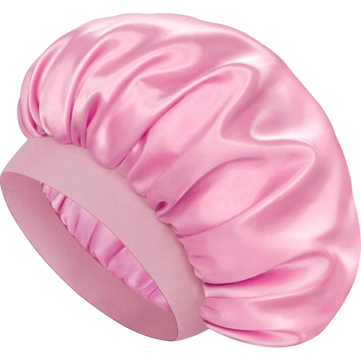 8Pcs Satin Bonnet Silk Sleep Cap Set Breathable Hair Protection for Women Silk Satin Hair Bonnet 3 Pcs Set for Women, Girls - Wide  main image 4