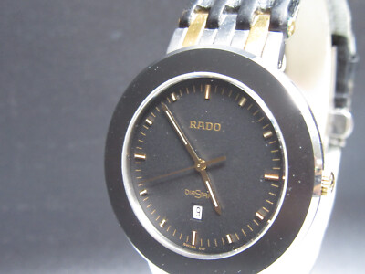 D35   Vintage '' RADO DIASTAR CERAMICA '' Armbanduhr Ref.52.0243.3   