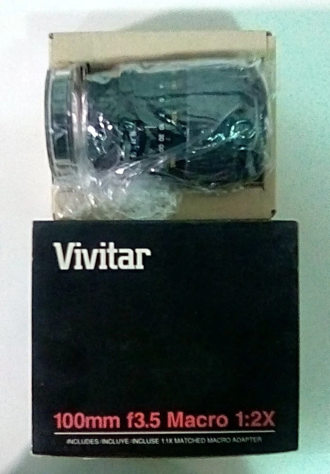 Vivitar 100mm/f3.5 Macro 1:2x Lens for Nikon (BRAND NEW!) - Image 2 of 2