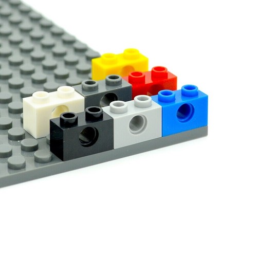 30pc Technic Parts 1x2 w/ 1 Hole 3700 Perforated for LEGO Building Block Set - Picture 2 of 15