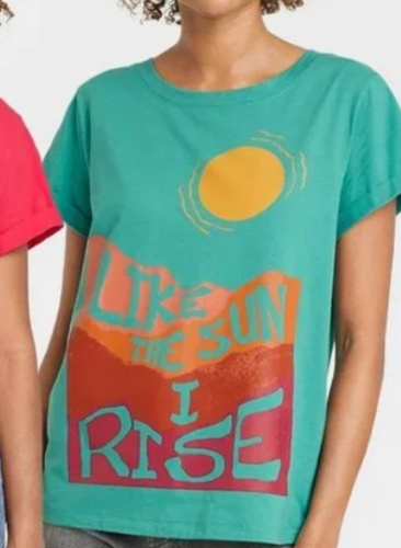 NEW Bridgeforth Farms Women's Like The Sun I Rise Graphic T-Shirt Size ...