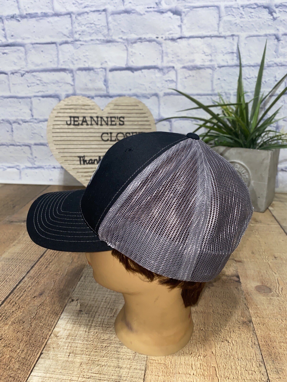 Vortex Gray Black Snapback Adjustable Hat - image 6