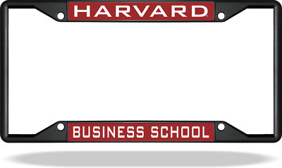 Harvard BUSINESS SCHOOL Black License Plate Frame