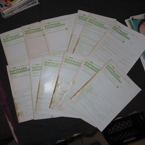 12 issues IEEE Transactions On Software Engineering Computer magazines 1975-1978