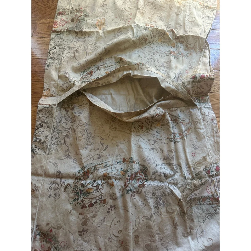 Ralph Lauren Home Verdonnet Paisley King Almohada Sham Algodón Satén Beige Marrón Foto 4 de 4